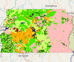Mapa da Cobertura da Terra do Distrito Federal - 1999