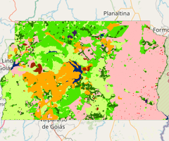 Mapa da Cobertura da Terra do Distrito Federal - 2008