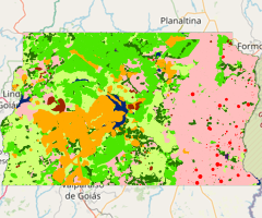 Mapa da Cobertura da Terra do Distrito Federal - 2010