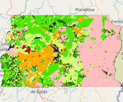 Mapa da Cobertura da Terra do Distrito Federal - 2000