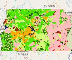 Mapa da Cobertura da Terra do Distrito Federal - 1990