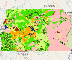 Mapa da Cobertura da Terra do Distrito Federal - 1989