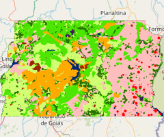 Mapa da Cobertura da Terra do Distrito Federal - 2015