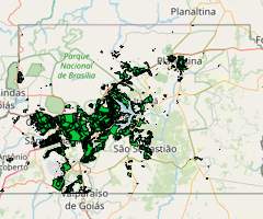 Ocupação Urbana do Distrito Federal em 1986
