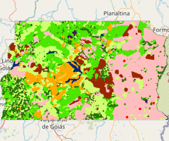 Mapa da Cobertura da Terra do Distrito Federal - 1986