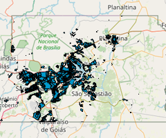 Ocupação Urbana do Distito Federal em 1997