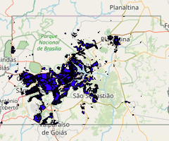 Ocupação Urbana do Distrito Federal em 2015
