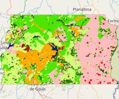 Mapa da Cobertura da Terra do Distrito Federal - 2014