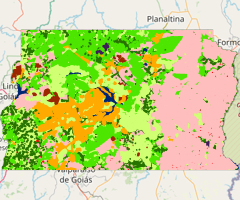 Mapa da Cobertura da Terra do Distrito Federal - 1995