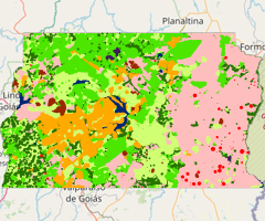Mapa da Cobertura da Terra do Distrito Federal - 1997